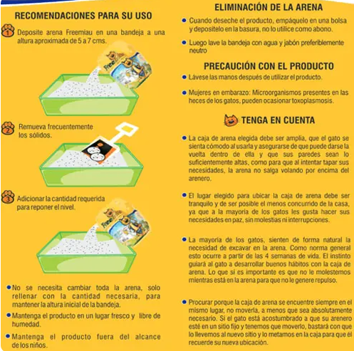 Arena Sanitaria Gato Aglomerante Mormorillonita Freemiau - Image 4